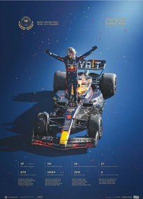 Imprimare de artă Oracle Red Bull Racing - Max Verstappen - Record-breaking Season - 2023, Automobilist