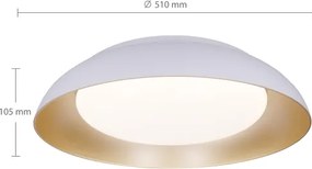 Brilagi - Lampă LED dimabilă ALVA, 48 W, 230 V, 3000–6500 K, Ø 51 cm, albă + telecomandă