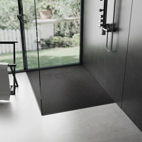 Cada de dus Magnum Negru 90x90cm, Rea