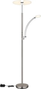 Globo 58909N - Lampă LED de podea dimabilă TIRANA 40W/230V + 5,5W crom mat