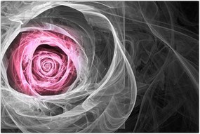 Tablou - Trandafir abstract, fucsia (90x60 cm)