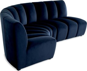Modul canapea design LUX Lando corner, Catifea albastra