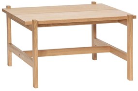 Măsuță de cafea cu blat în culoare naturală cu aspect de lemn de stejar 80x80 cm Dash – Hübsch
