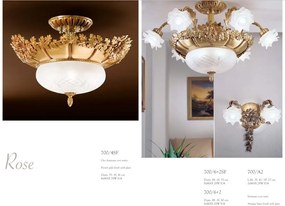 Lustra aplicata design floral LUX realizata manual Rose