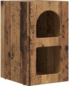 vidaXL Noptieră Lemn vechi 29,5 x 33,5 x 50 cm Lemn compozit