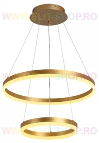 Lustra LED Cu Telecomanda, Elit's Esn1719-500-GD, 102W
