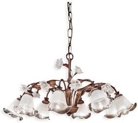 Candelabru clasic cu flori din ceramica realizate manual SIENAL