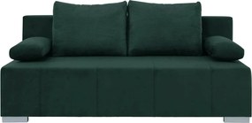 Canapea extensibila STREET IV, stofa catifelata verde - Trinity 28, 19