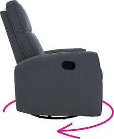Fotoliu rotativ de relaxare, gri, MEKENZI
