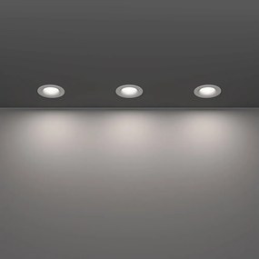 Eglo 902272 - Set 3x corpuri de iluminat LED pentru baie SALABATE, 4,9W/230V, Ø8,8 cm, IP65, alb