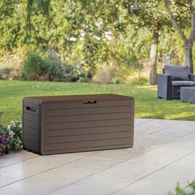 Atlas container de grădină din plastic 270l maro