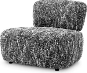 Fotoliu elegant design LUX Leon, Boucle sonata black