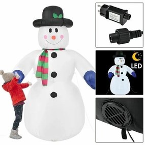 Omul de zăpadă gonflabil cu iluminare LED