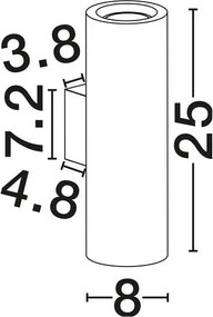 Aplica de perete din travertin natur Olvio