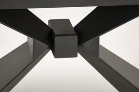 Masa extensibila Luciano marmura albastra/negru L180-230 cm