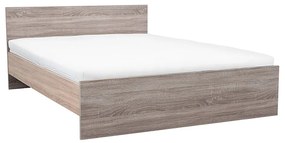 Pat dublu Miami fără cadru de pat 160x200 cm stejar York-stejar Sonoma