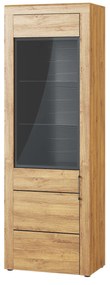 Vitrină Kogro 10 (stejar camargue + negru mat). 1068150