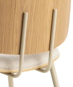 Scaun de dining crem Owen – Actona