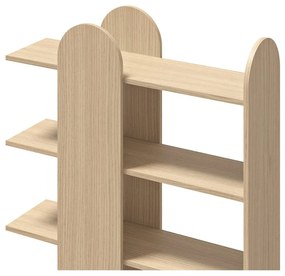 Bibliotecă cu aspect de lemn de stejar 112x175 cm Venice - TemaHome