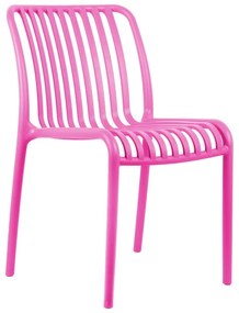 Scaun de dining roz din plastic Glee – Leitmotiv