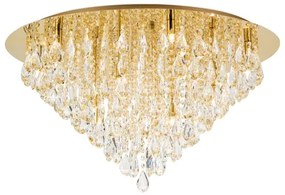 Plafonieră de cristal Orion DLU 2516/75 CELESTE 12xG9/40W/230V d. 75 cm auriu