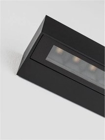 Aplica exterior neagra liniara 38cm IP65 LED CCT PRISMATIC