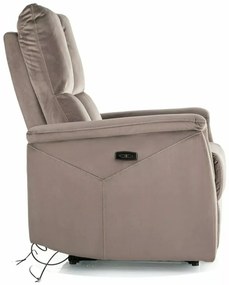 Fotoliu recliner Neptun velvet cappuccino Blu38