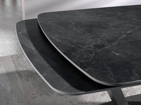 Masa extensibila deosebita design LUX Porcelain Marble 160-240cm