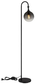 Lampadar design modern DALTON negru/fumuriu