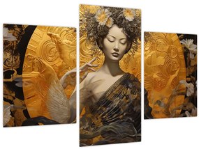 Tablou - Doamnă japoneză (90x60 cm)