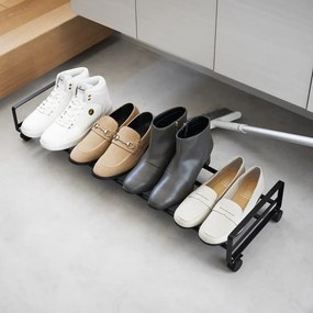 Pantofar negru din metal 83,5x14,5x27,5 cm Tower – YAMAZAKI