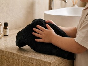 Prosop de maini Classic mic 30x50 cm negru, 100% bumbac