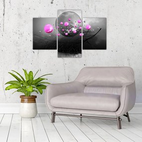 Tabloul cu bile roz (90x60 cm)