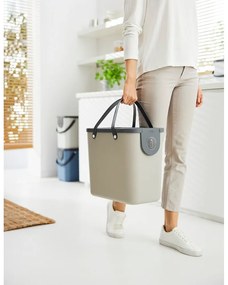 Coș de gunoi maro deschis de reciclat din plastic reciclat 25 l Albula – Rotho