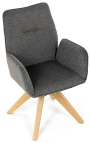 Scaun de sufragerie DCH-C2148 GREY2 cu materialimpermeabil