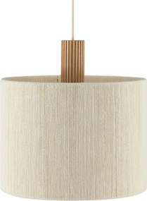 Brilliant - Lustră suspendată pe cablu ARLO 1xE27/20W/230V Ø 35 cm crem