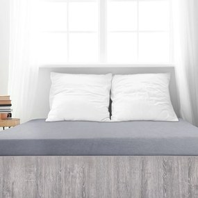 Cearșaf de pat 4Home Perfect din frotir gri, 90 x 200 cm