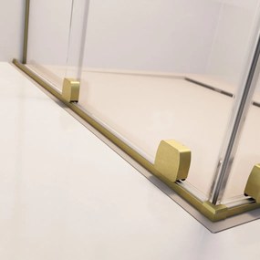 Paravan cada glisant, 170x150 cm, auriu periat, orientare stanga, Radaway Furo Stanga