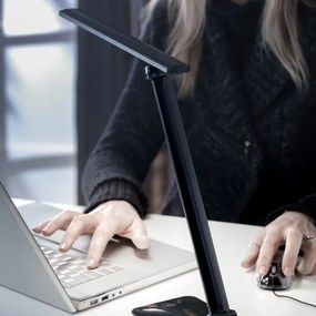 Lampă LED dimabilă de masă cu port USB ONLI DESKI LED/7W/230V 4000K negru