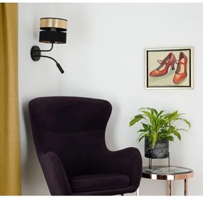 Lampă de perete Brilagi ROYAL 1xE27/15W/230V + 1xG9/3W negru/auriu