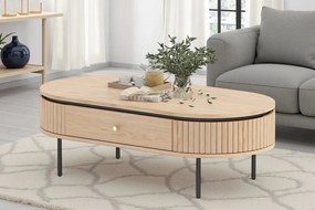 Masuta de cafea cu furnir de stejar ATELIER 120cm