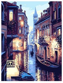 Pictura pe numere cu un cadru "Veneția 5" 50x40 cm