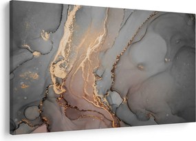 Tablou - Marmură gri-auriu (90x60 cm)