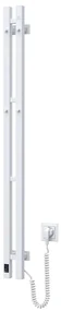 Radiator portprosop electric cu termostat SILOUETTE 187W/230V 120,6 cm IP44 alb dreapta