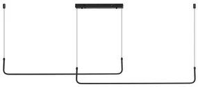 Lustra LED suspendata cu telecomanda MARIO 2 CCT DIMM BK