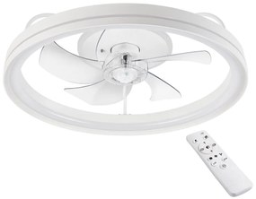 Plafonieră LED cu ventilator FARGO LED/37W/230V alb + telecomandă