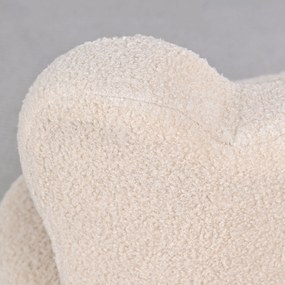 AIYAPLAY Scaun pentru copii, fotoliu din pluș cu urechi de urs, acoperire din fleece, spumă, Bej | Aosom Romania