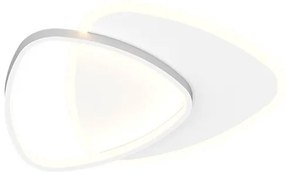 Plafoniera LED dimabila design slim Alysia alba