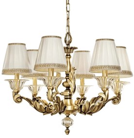Candelabru 6 brate LUX realizat manual Lucilla