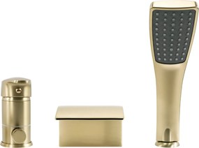 Baterie pentru cadă Rea Riven Brush Gold